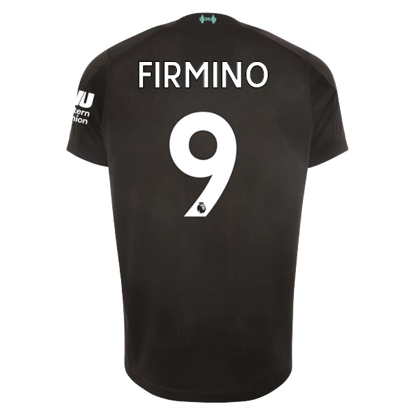 Trikot Liverpool NO.9 Firmino Ausweich 2019-20 Schwarz Fussballtrikots Günstig